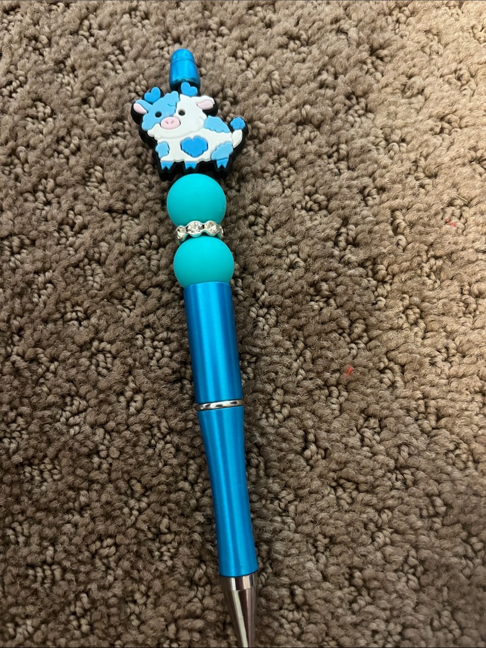 Blue cow pen